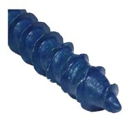 HTCON145TT 1/4" x 5" Hex Washer Head, Concrete Screw Anchor, Titen Turbo, Blue