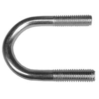 UB14114S 1/4"-20 X 1-1/4" Pipe Size, U-Bolt, Fig.120, 18-8 Stainless