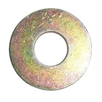 1" USS Flat Washer, Thru-Hardened (for Gr.8), Zinc Yellow, USA