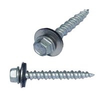 WG103 3" Hi-Hex Washer Head, (WoodGrip), w/ Stainless Bonded Washer, Coated